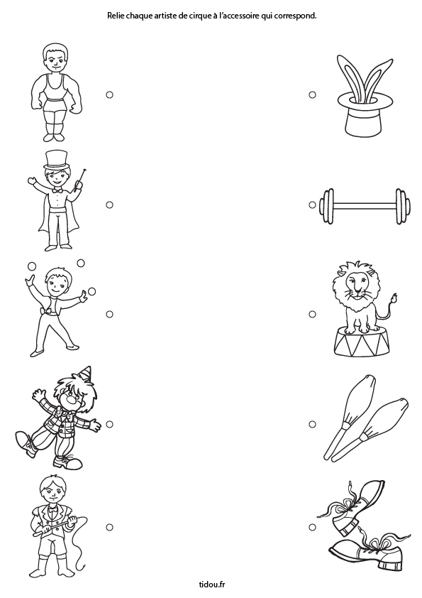 Les Artistes De Cirque – Tidou.fr serapportantà Coloriage Maternelle Pdf 7 Ans