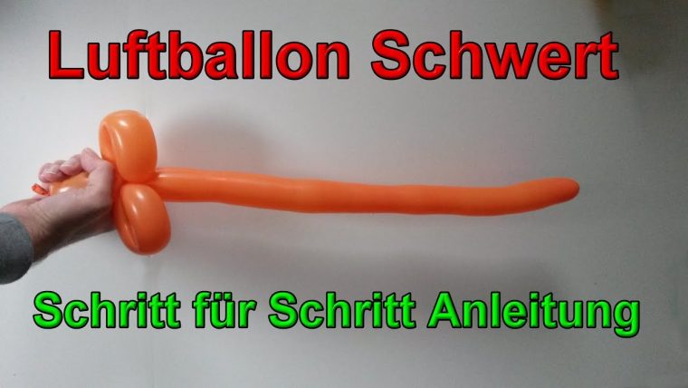 Luftballontiere Anleitung Schwert à Luftballontiere Anleitung Schwert