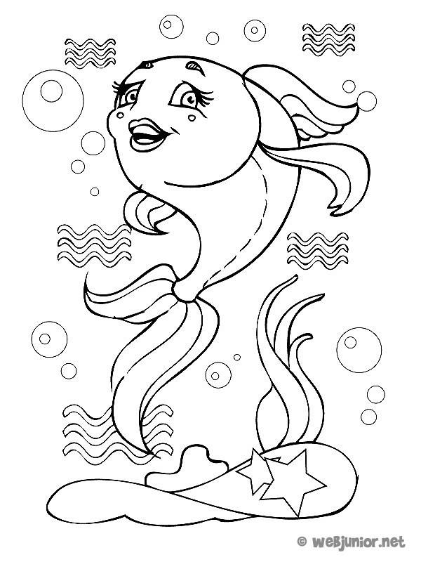 Maman Poisson : Coloriage Animaux Gratuit Sur Webjunior tout Coloriage Animaux 9 Ans