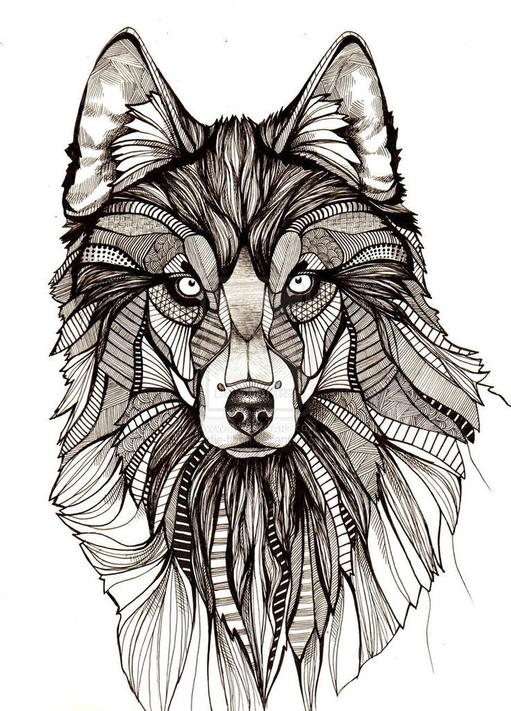 Mandala De Loup : Mandala De Loup A Colorier Mandala Tete Loup 2 tout Coloriage Mandala Loup