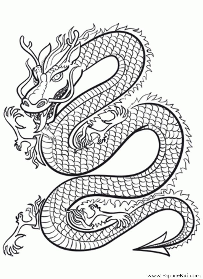 Mandala Dragon À Imprimer destiné Dragon Coloriage Magique