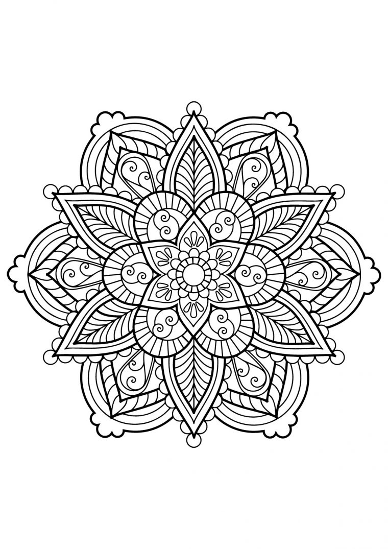 Mandala Livre Gratuit 28 – Mandalas – Coloriages Difficiles Pour Adultes concernant Livre Coloriage Mandala Adulte