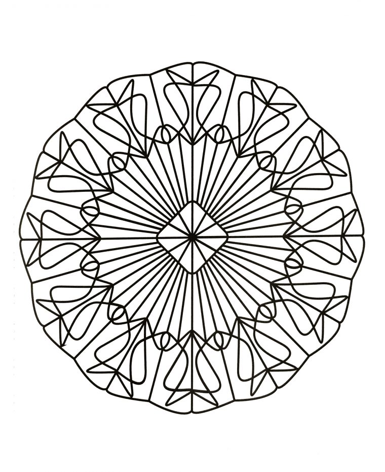 Mandalas A Imprimer 15 – Coloriage Mandalas – Coloriages Pour Enfants dedans Coloriage Kangourou Mandala