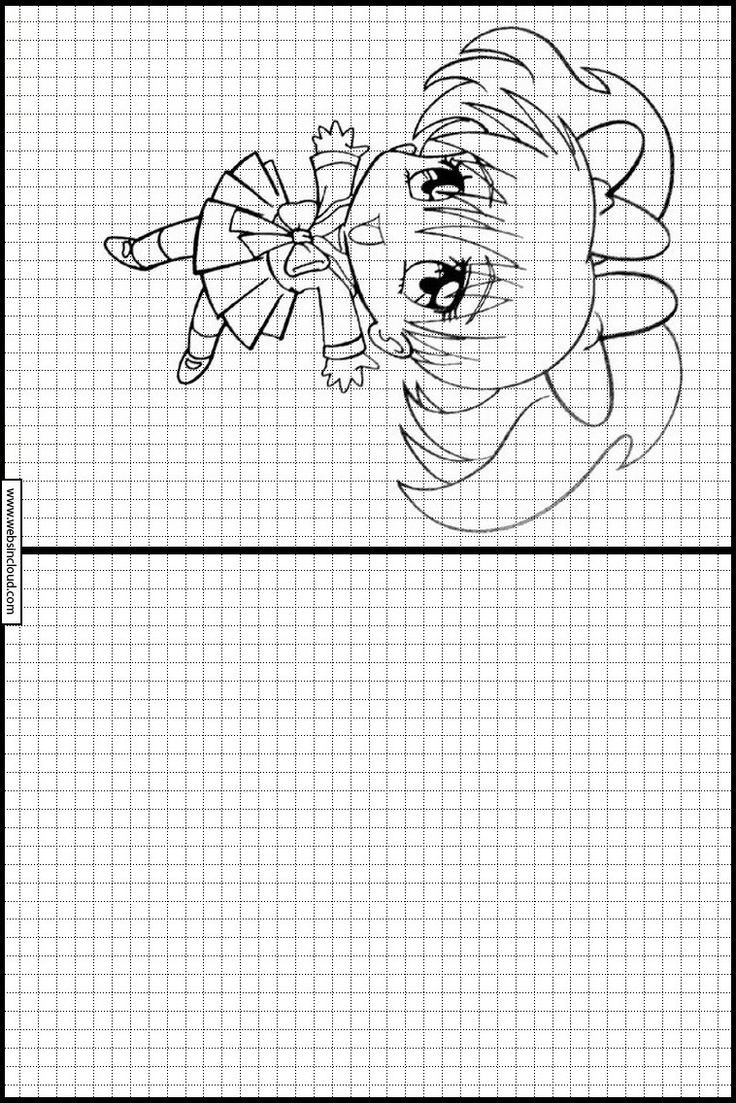 Manga 19 Apprendre À Dessiner. Activités Pour Les Enfants À Imprimer concernant Dessin A Colorier Facile Quadrillage