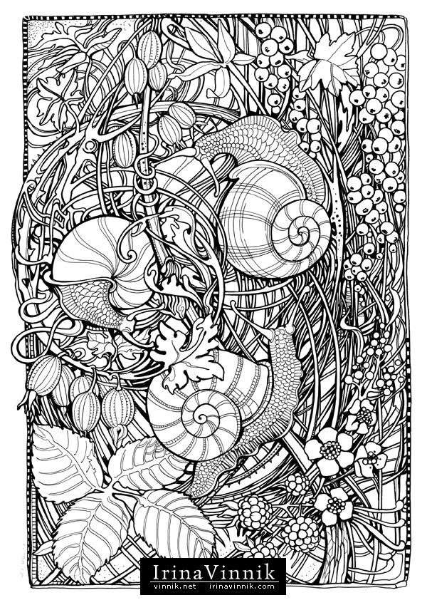 Manic Botanic On Behance | Coloriage Insectes, Coloriage Animaux, Coloriage intérieur Coloriage Animaux Et Insectes