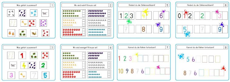 Mathekartei Für Den Schulanfang | Krabbelwiese, Mathe, Mathematik concernant Kerstin Krabbelwiese