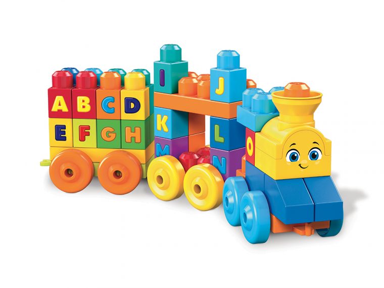 Mega Bloks – Train Alphabet Musical 50 Pièces – Construction / Mega destiné Tom Le Train Apprendre L&#039;Alphabet