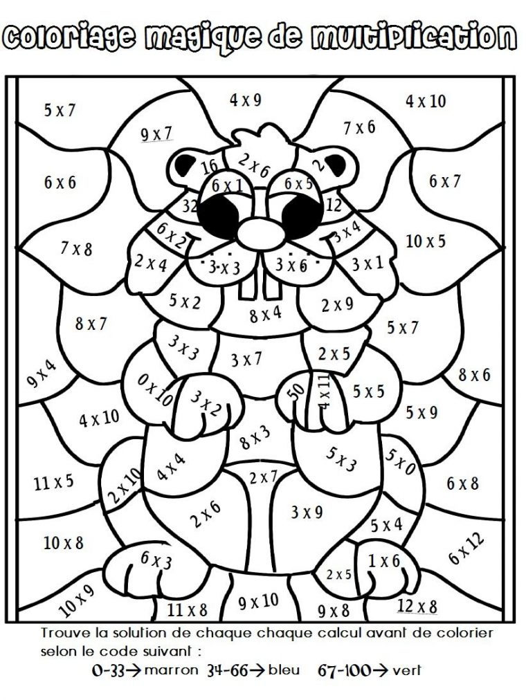 Multiplication | Math Coloring Worksheets, Math Coloring, Fun Math encequiconcerne Dessin Coloriage Magique Multiplication