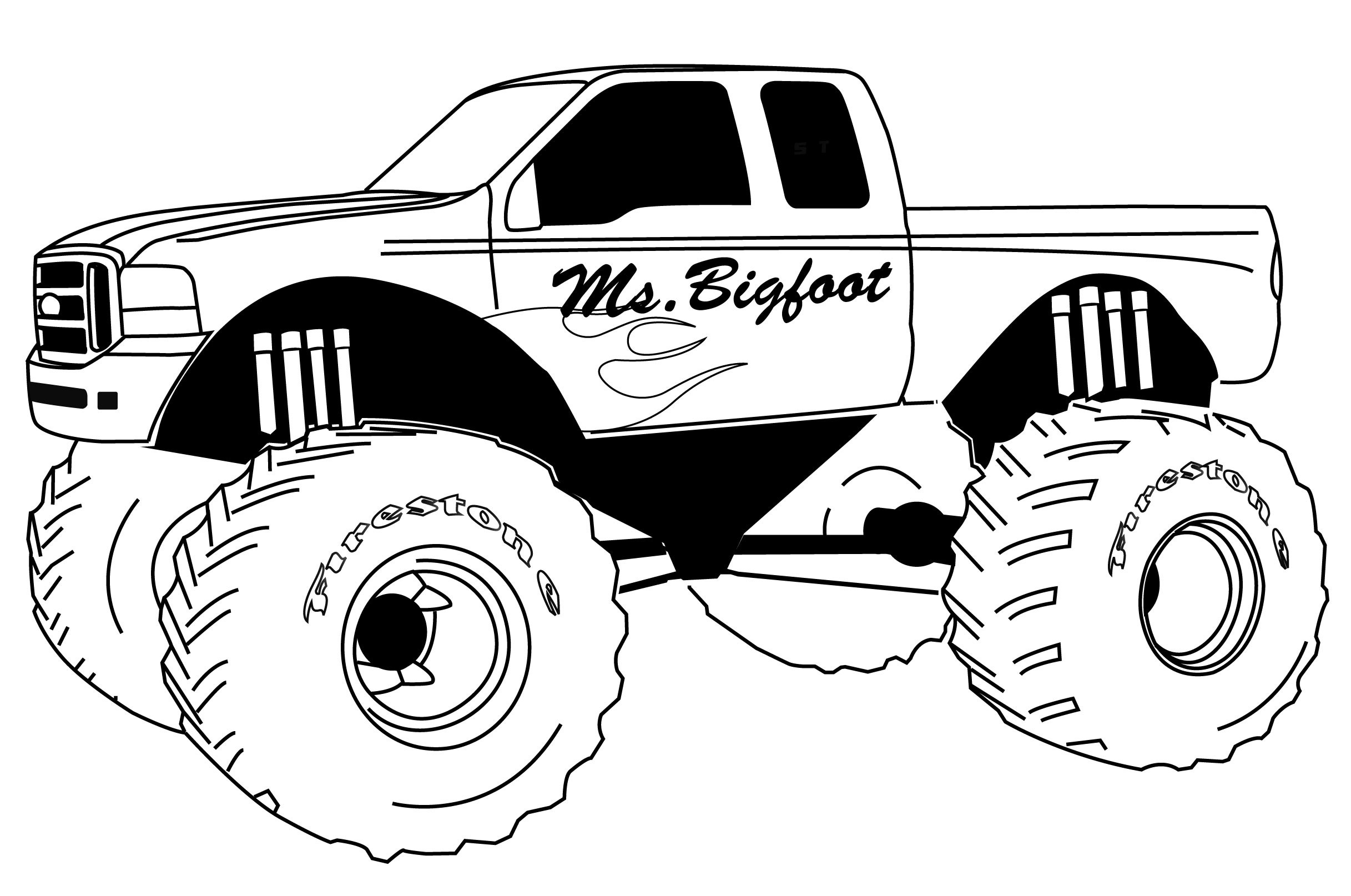 Nos Jeux De Coloriage Monster Truck À Imprimer Gratuit encequiconcerne Dessin A Colorier Monster Truck A Imprimer