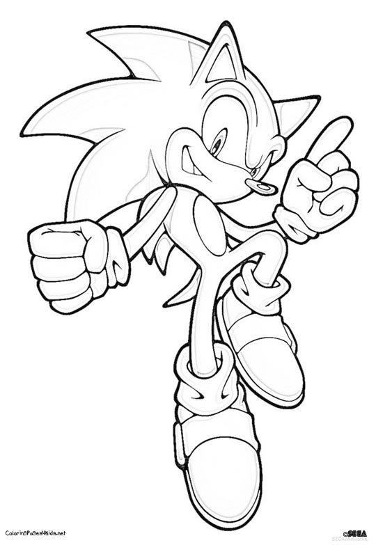 Nos Jeux De Coloriage Sonic À Imprimer Gratuit destiné Dessin A Colorier Facile Sonic