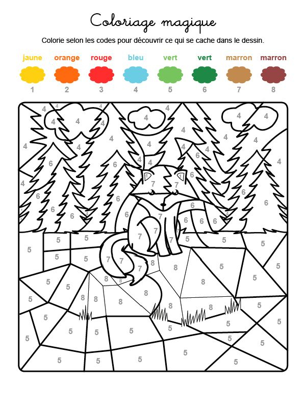 Pin Auf Fle- Animaux destiné Coloriage Magique C Ou Ç