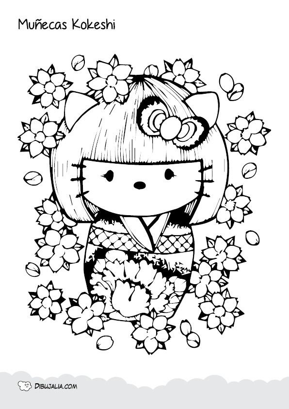 Pin On Dibujos Para Colorear – Dibujalia encequiconcerne Coloriage Mandala Hello Kitty