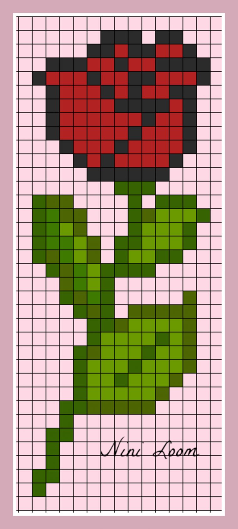 Pixel Art En Fleur dedans Modele A Imprimer Pixel