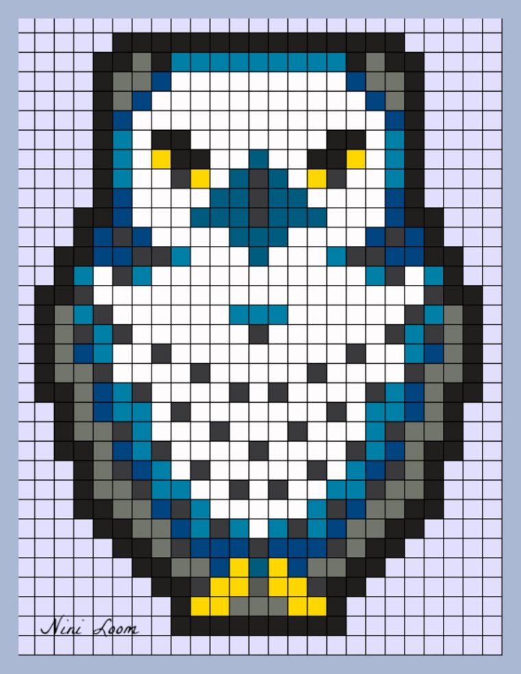 Pixel Art Oiseau avec Modele A Imprimer Pixel