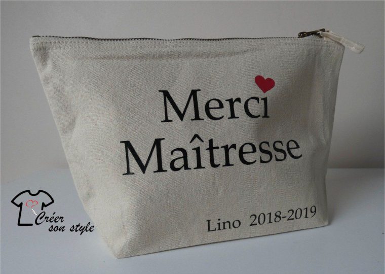 Pochette "Merci Maîtresse" – Creersonstyle.fr pour Souris Blanche Lunette Noire Dessin Animac