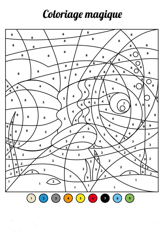 Poisson :Coloriage Magique Gs – École Maternelle De Lèves encequiconcerne Coloriage Magique 5-6 Ans