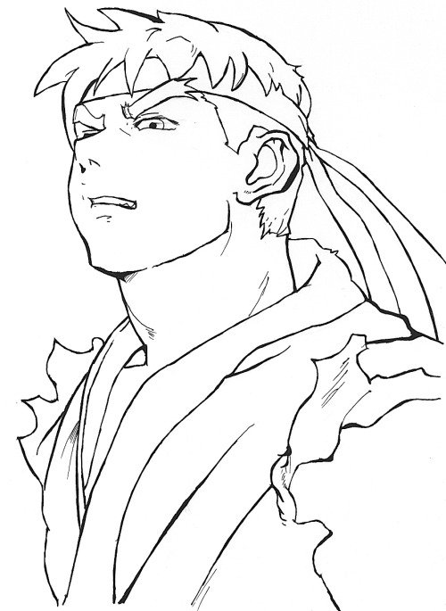 Radioactiveenzymeosmosis tout Street Fighter 2 Coloriage