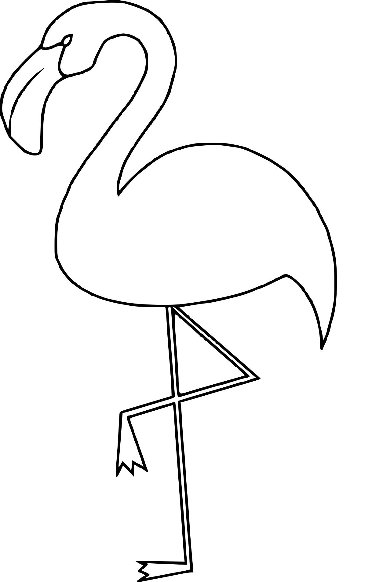 Résultat De Recherche D'Images Pour &quot;Flamant Rose Dessin&quot; | Oiseaux À pour Dessin A Colorier Facile Rose