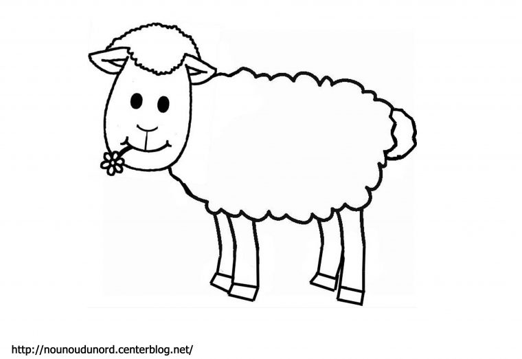 Sélection De Coloriage Mouton À Imprimer Sur Laguerche – Page 4 dedans Dessin A Colorier Facile Animaux