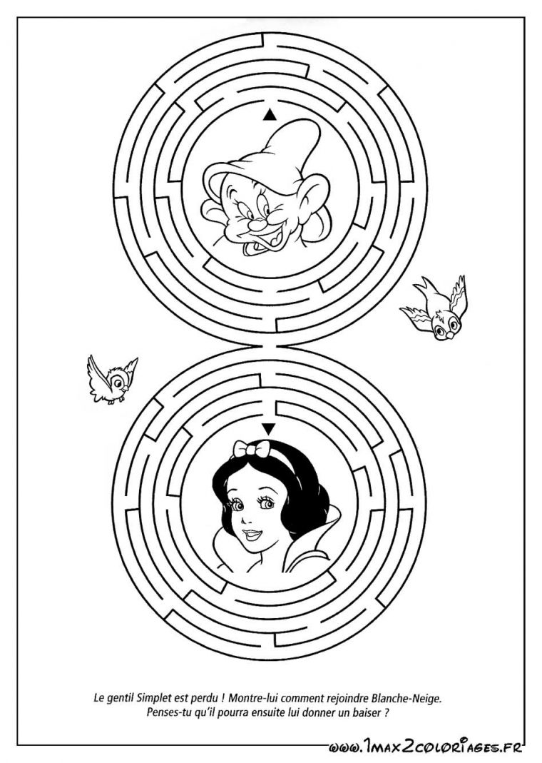 Sélection De Dessins De Coloriage Blanche Neige À Imprimer Sur encequiconcerne Activité De Coloriage En Ligne