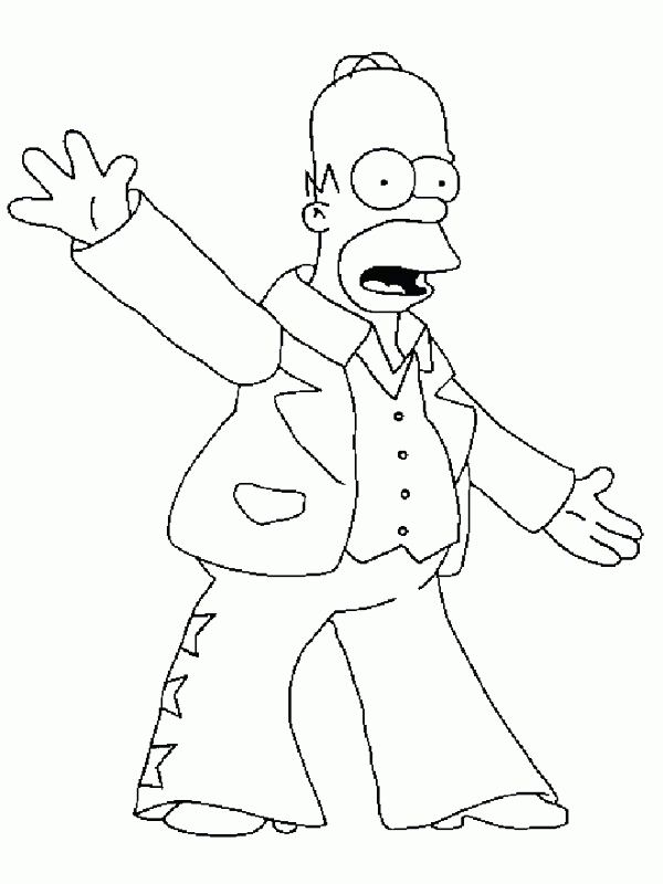 Simpson Coloriages À Imprimer Colorier – Coloriages1001.Fr intérieur Dessin A Colorier Et Imprimer Simpsons