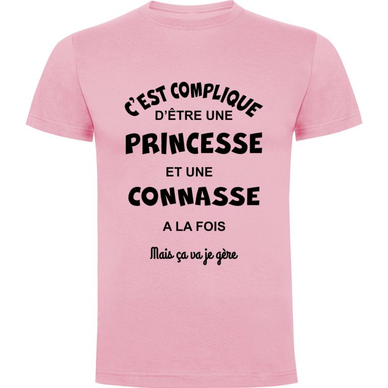 T-Shirt C'Est Compliqué D'Être Une Princesse - T-Shirt34 intérieur C'Est Vraiment Une Princesse