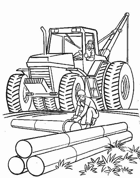 Tracteur Forestier Dessin serapportantà Dessin A Colorier A Imprimer Tracteur