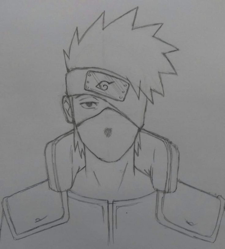 Tuto Dessin : Comment Faire Kakashi Hatake! 😊 | Naruto & Boruto Fr dedans Naruto Dessin Facile