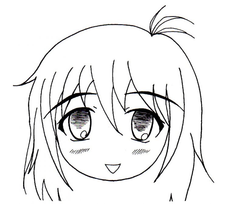 Tutoriel Dessin Visage Manga encequiconcerne Coloriage De Manga Tete A Imprimer