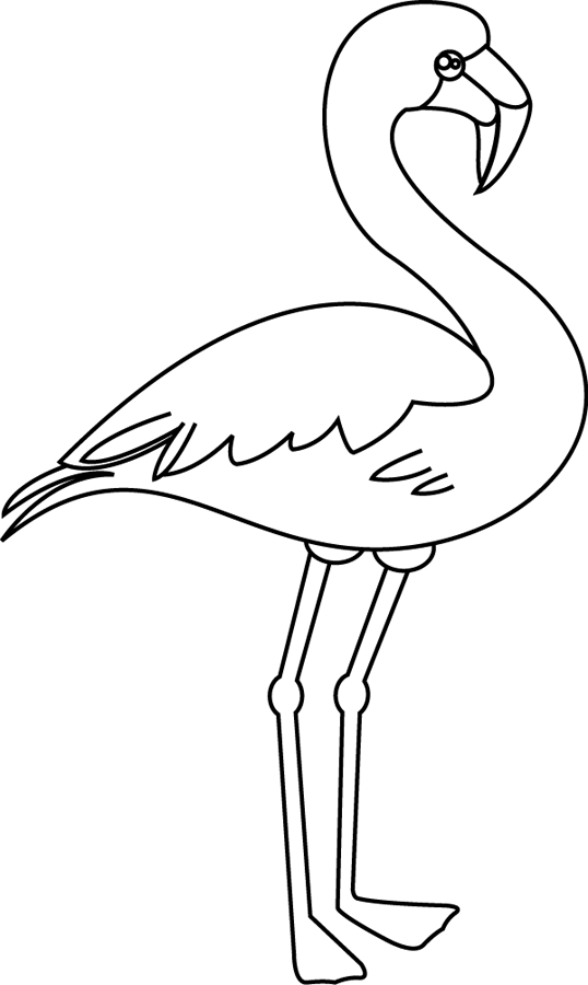 Un Flamant Rose – Dory, Coloriages | Flamingo Coloring Page, Patchwork à Dessin A Colorier Facile Rose