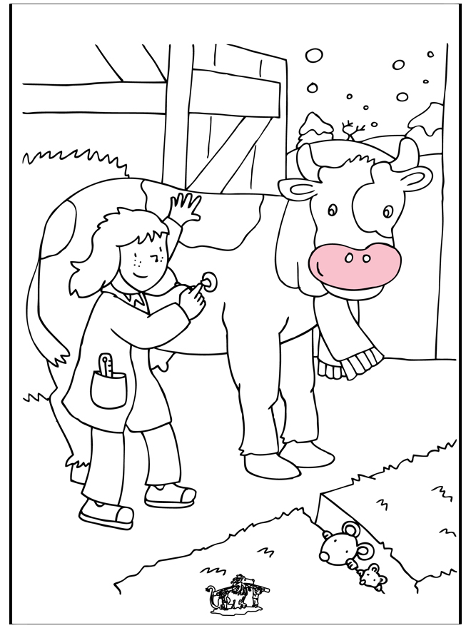 Vétérinaire – Coloriages Animaux De La Ferme pour Coloriage Animaux 7 Ans