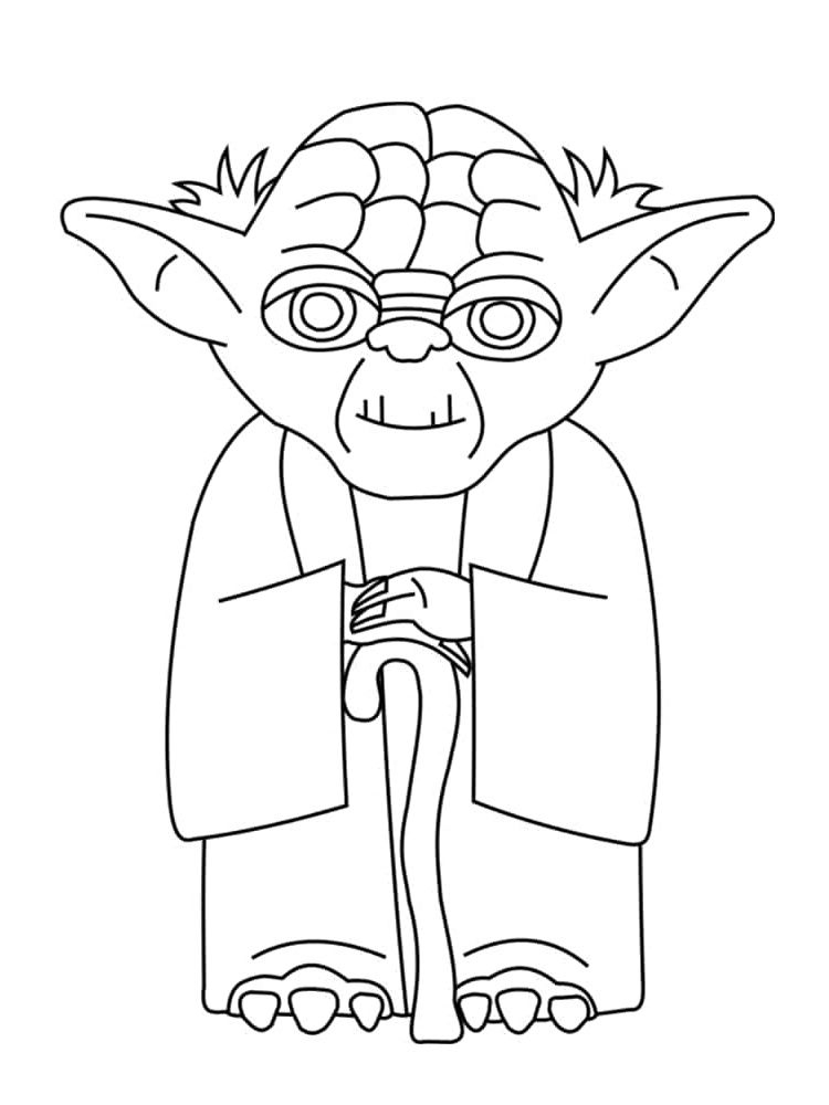 Yoda Dessin Star Wars À Imprimer – Dessin Facile Pour Les Enfants intérieur Dessin A Colorier A Imprimer Star Wars