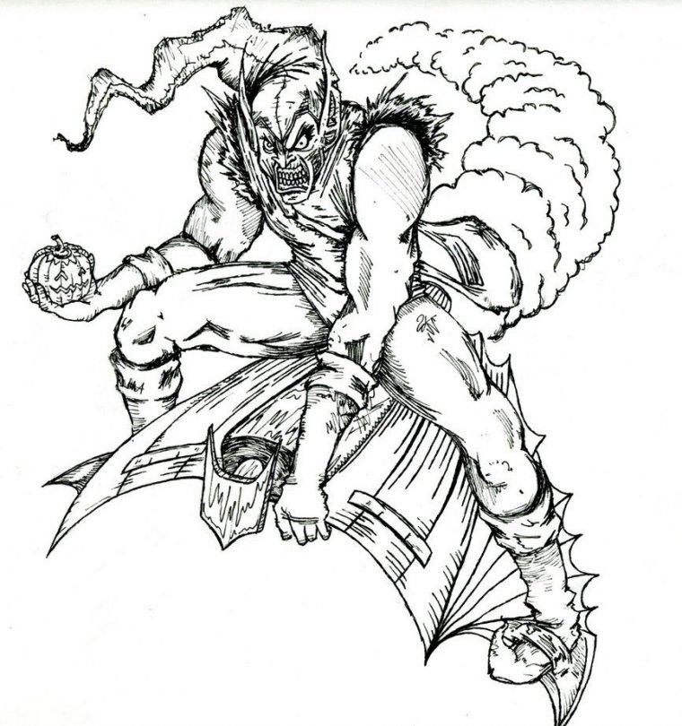 green goblin coloring page