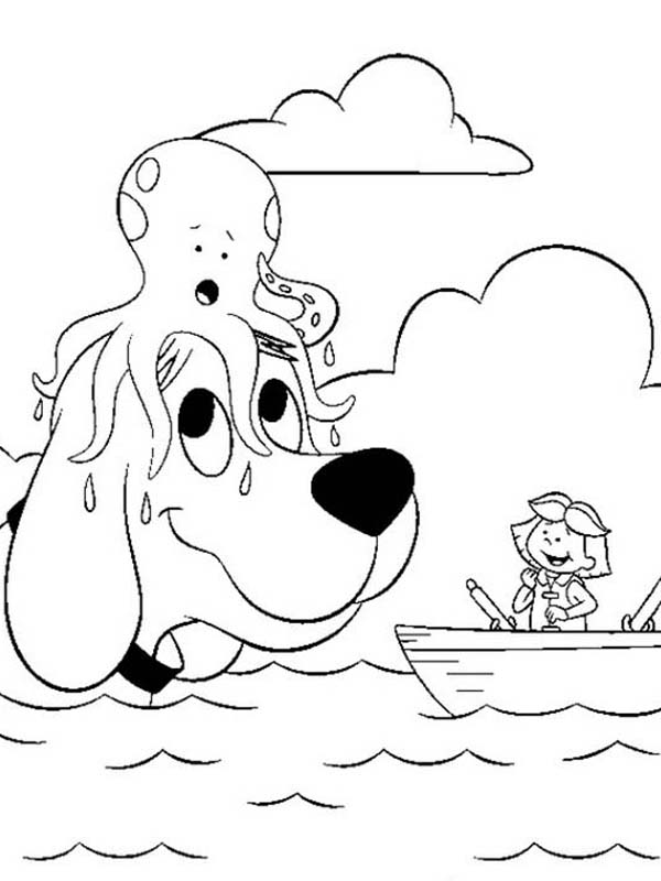 clifford coloring page