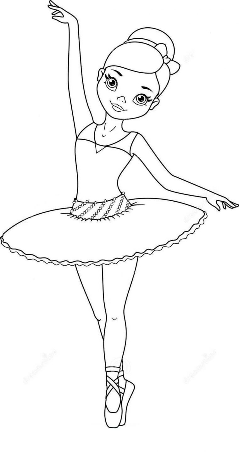 coloring page ballet