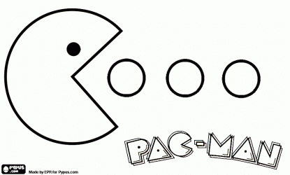 coloring pages pac man