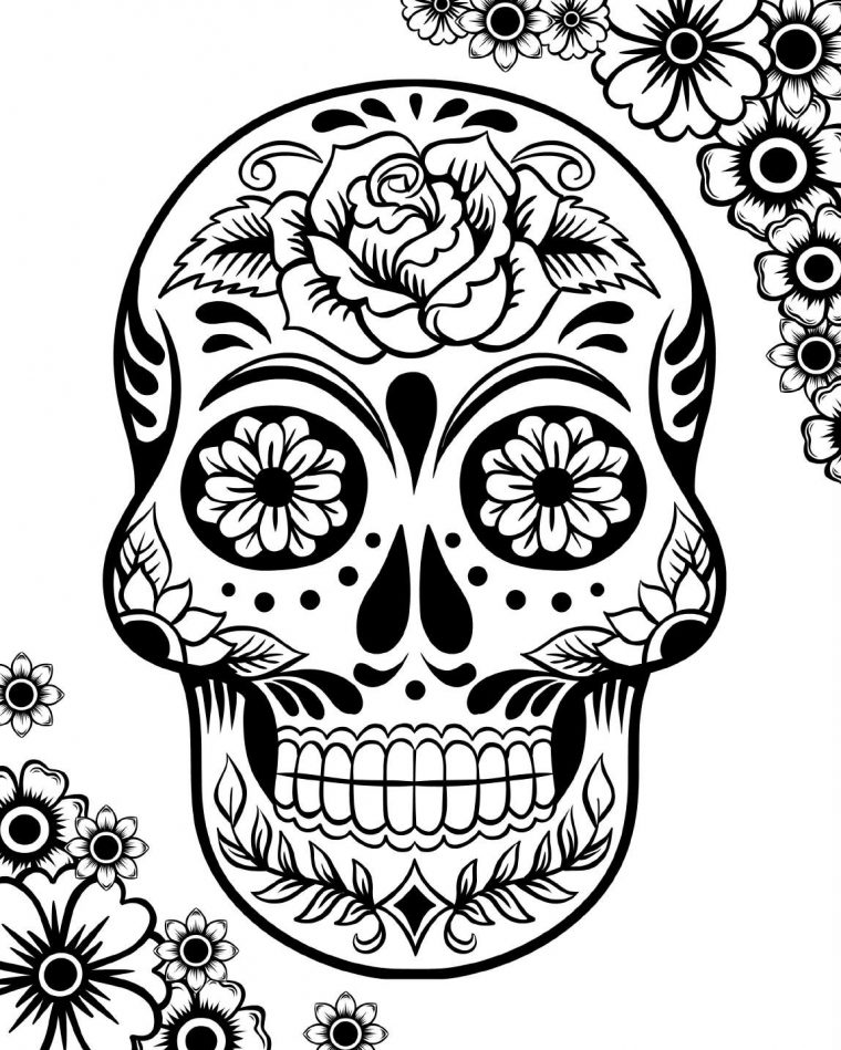 the day of the dead coloring pages