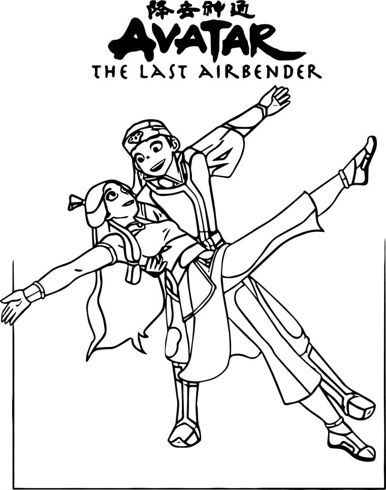 avatar the last airbender coloring pages