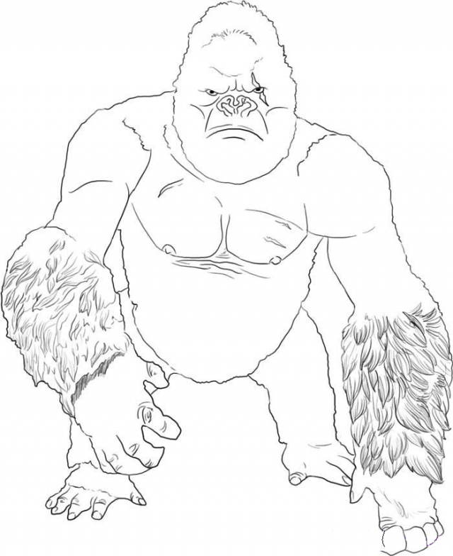 king kong coloring pages