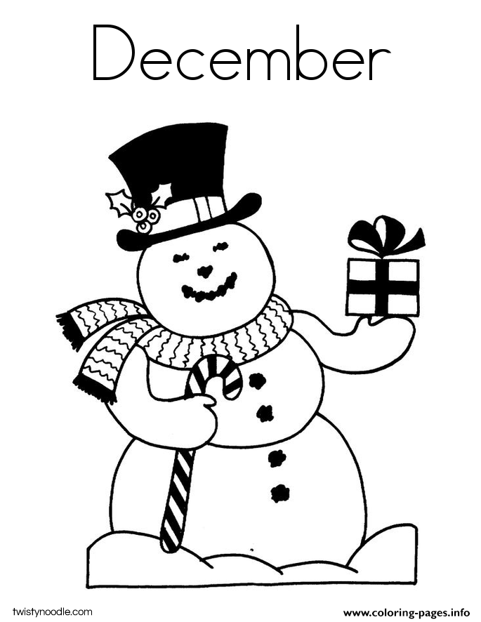 coloring pages for december