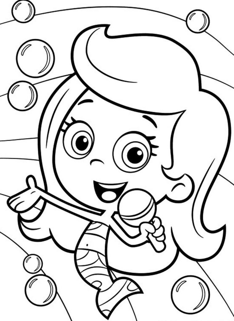 bubble guppies color pages