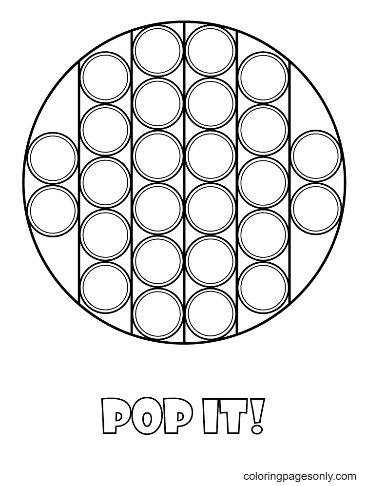 pop it coloring page