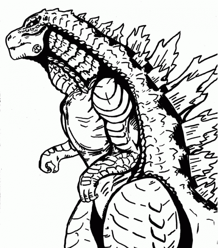 godzilla coloring pages