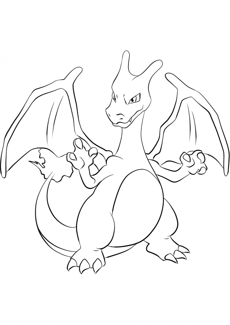 pokemon coloring pages charizard