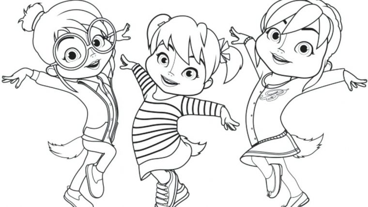 alvinnn and the chipmunks coloring pages