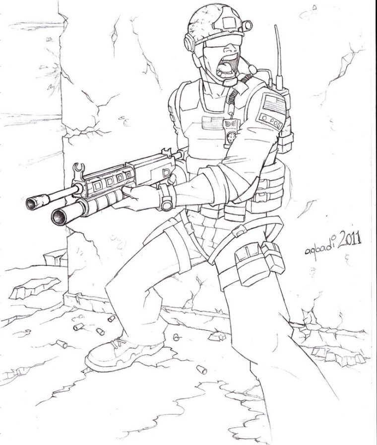 call of duty coloring pages