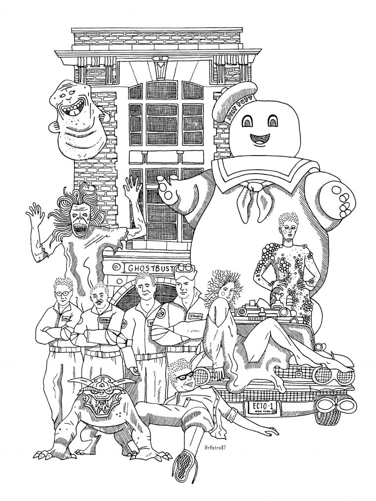 ghostbusters coloring page