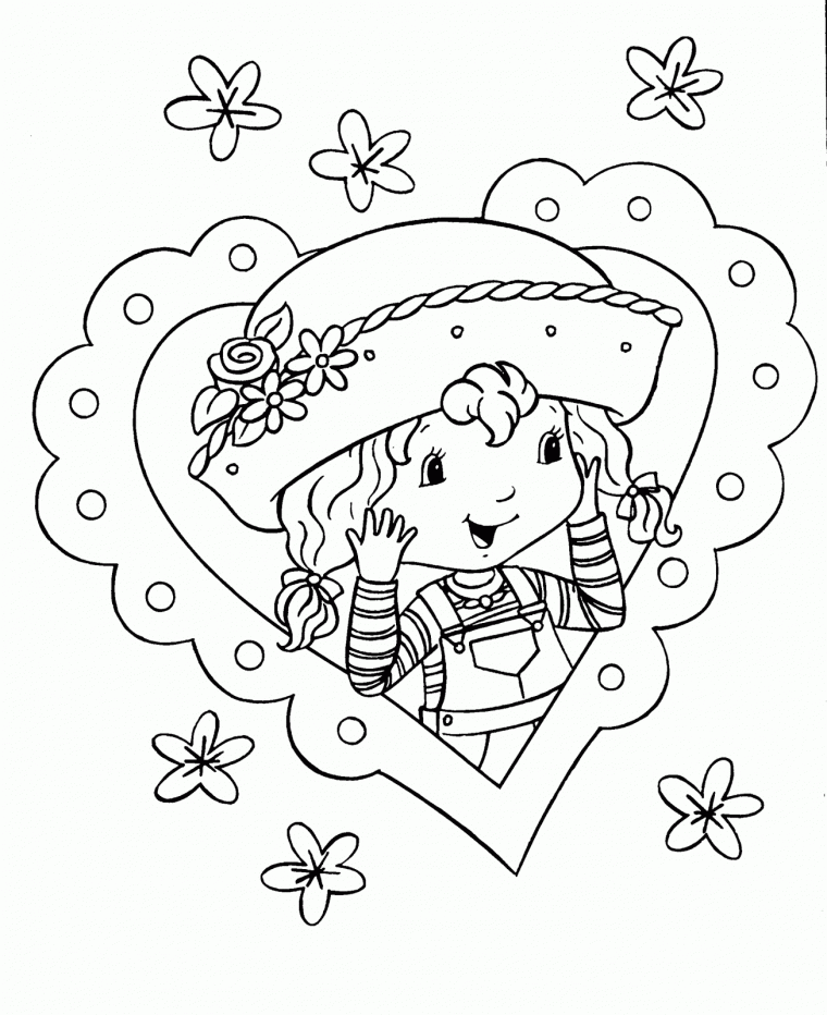 strawberry shortcake coloring page