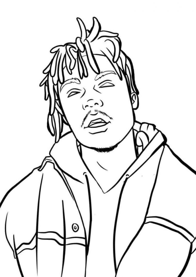 juice wrld coloring page