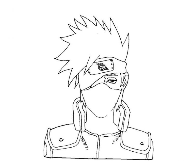 kakashi coloring pages